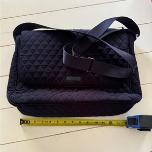 Vera Bradley navy blue laptop bag
